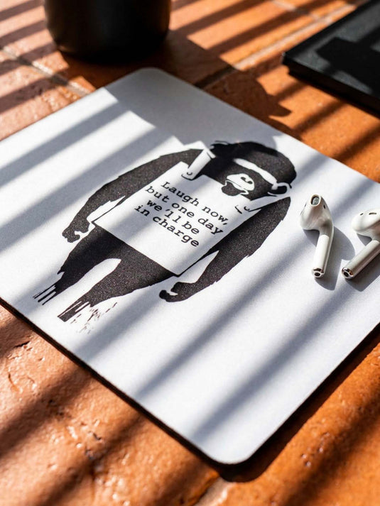 Mauspad · Banksy - Laugh Now