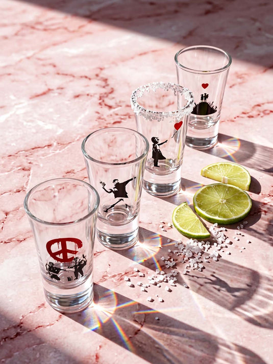 Banksy · Schnapsglas