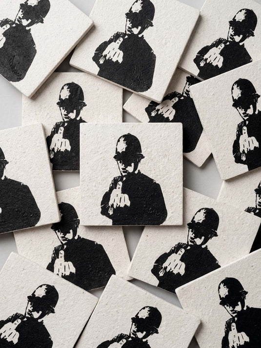 Stein-Untersetzer · Banksy - Rude Copper